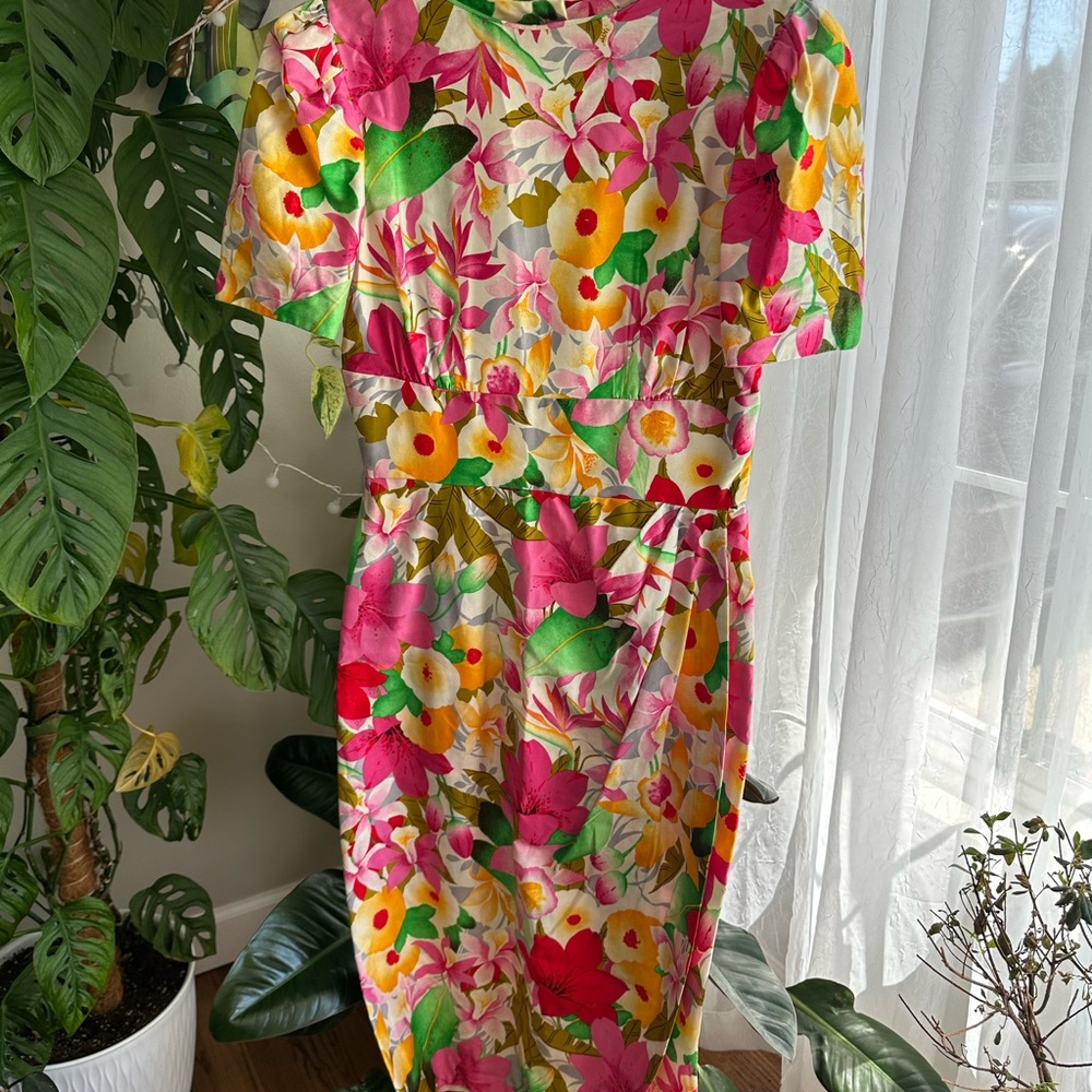 Vintage Rimini Midi Dress Flower Print